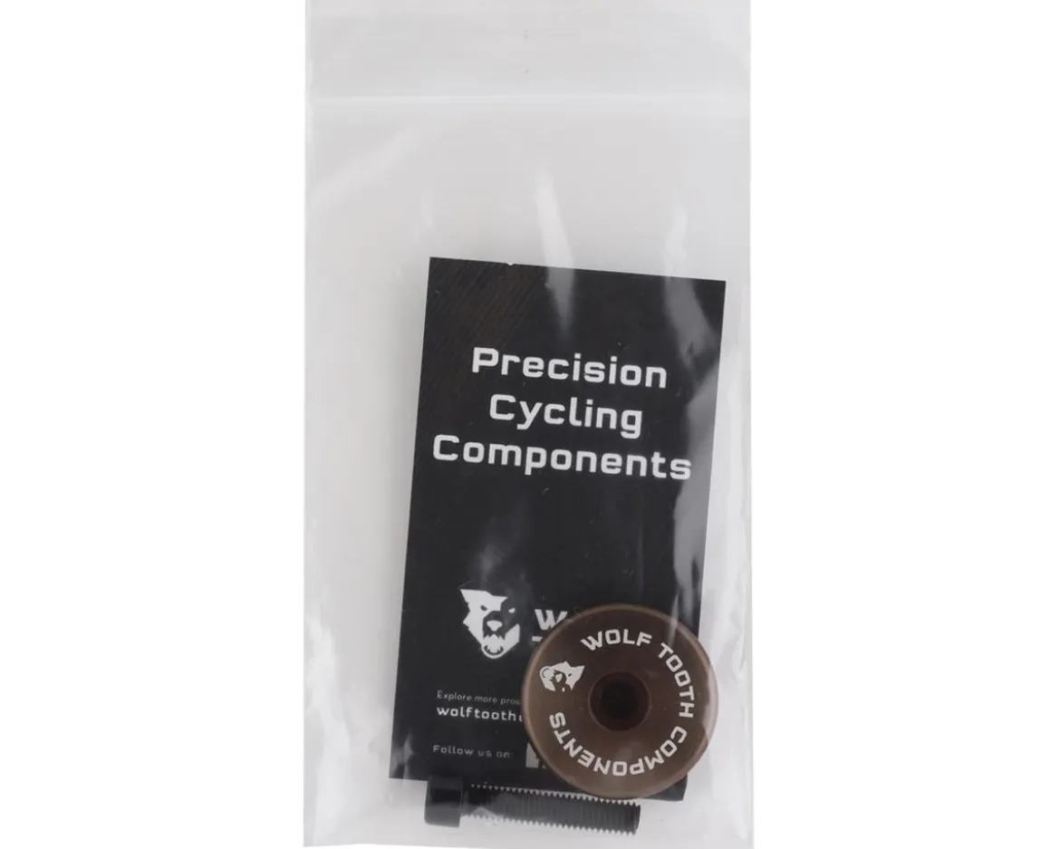 Wolf Tooth Components Ultralight Stem Cap w/ Integrated Spacer (Espresso) (5mm)