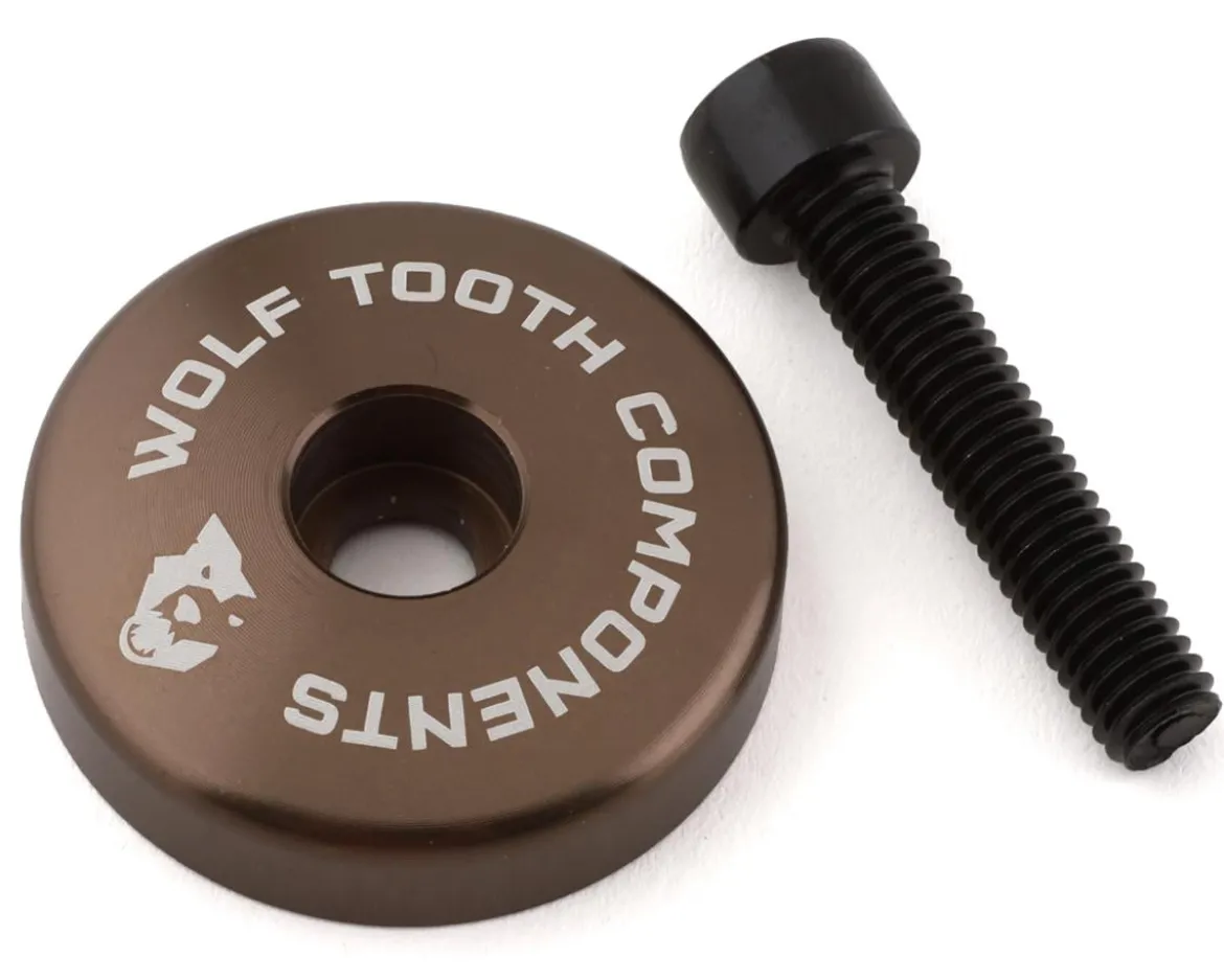 Wolf Tooth Components Ultralight Stem Cap w/ Integrated Spacer (Espresso) (5mm)