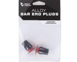 Wolf Tooth Components Alloy Bar End Plugs (Red)