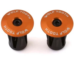 Wolf Tooth Components Alloy Bar End Plugs (Orange)