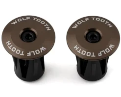 Wolf Tooth Components Alloy Bar End Plugs (Espresso)