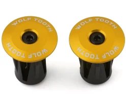 Wolf Tooth Components Alloy Bar End Plugs (Gold)
