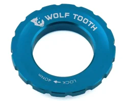 Wolf Tooth Components Centerlock Rotor Lockring (Blue) (External Spline)