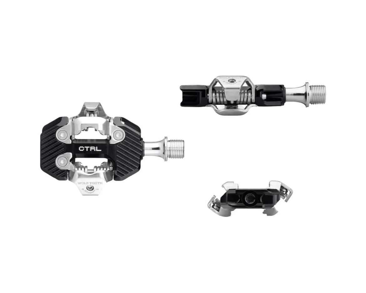 Wolf Tooth Components CTRL Trail Clipless Pedals (Black) (Shimano SPD)