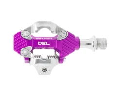 Wolf Tooth Components DEL Gravel Race Clipless Pedals (Ultraviolet Purple) (Shimano SPD)