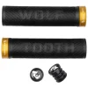 Wolf Tooth Components Echo Lock-On Grips (Black/Gold)