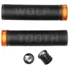 Wolf Tooth Components Echo Lock-On Grips (Black/Orange)