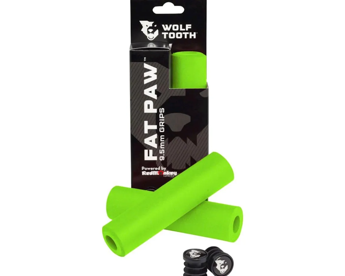 Wolf Tooth Components Fat Paw Slip-On Grips (Green)