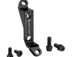 Wolf Tooth Components Post to Flat Mount Disc Brake Adapter (Black) (+20mm)