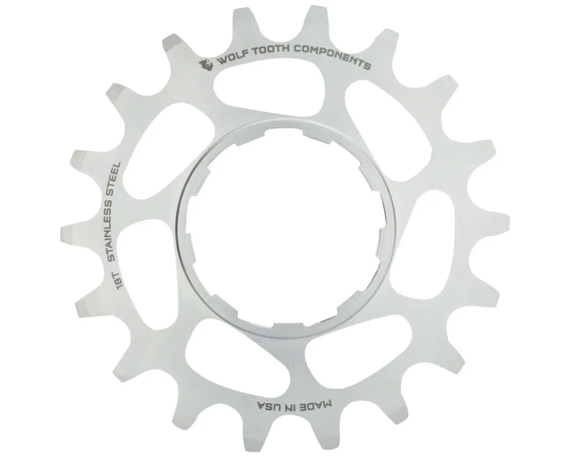Wolf Tooth Components Single Speed Cog (Silver) (3/32") (Stainless Steel) (17T)