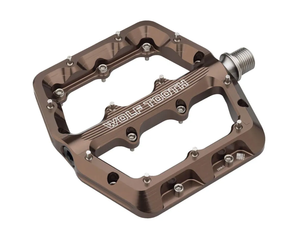 Wolf Tooth Components Waveform Platform Pedals (Espresso) (L)