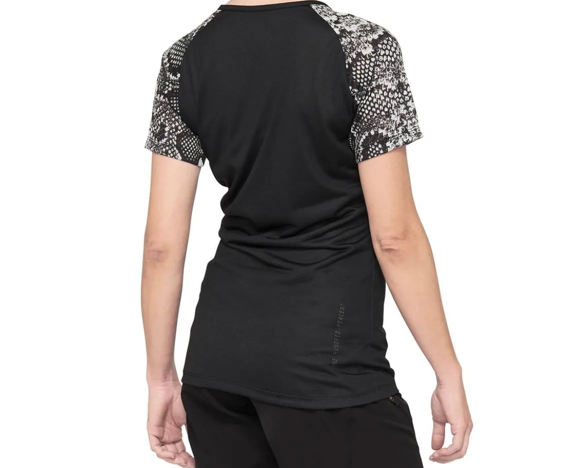 100% Women's Airmatic Jersey (Black Python) (L)