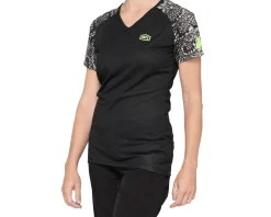 100% Women's Airmatic Jersey (Black Python) (L)
