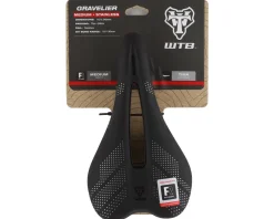 WTB Gravelier Saddle (Black) (Stainless Steel Rails) (140mm)