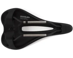 WTB Gravelier Saddle (Black) (Stainless Steel Rails) (140mm)