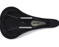 WTB Pure Saddle (Black) (Chromoly Rails) (Medium) (148mm)