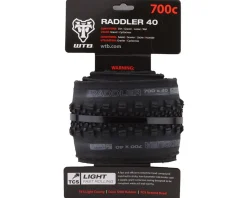 WTB Raddler Dual DNA TCS Tubeless Gravel Tire (Black) (700c) (40mm) (Light/Fast Rolling)