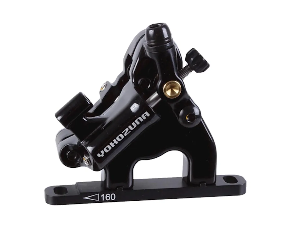 Yokozuna Motoko Disc Brake Caliper (Black) (Mechanical) (w/ 160mm Rotor) (Front) (Flat Mount)