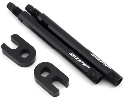 Zipp Tangente Aluminum Knurled Valve Extender Kit (Black) (Pair) (65mm)
