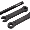 Zipp Tangente Aluminum Knurled Valve Extenders (Black) (Single) (72mm)