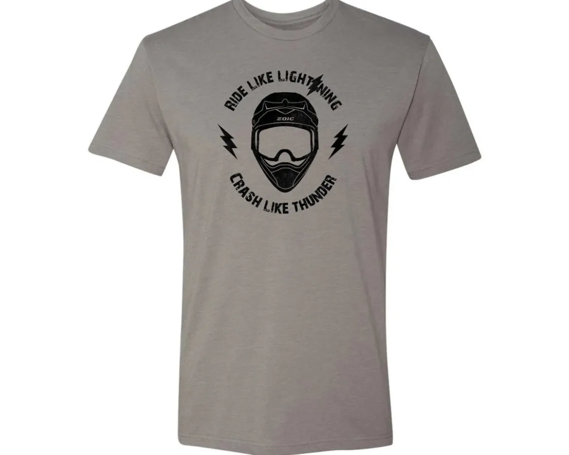ZOIC Ride Like Lightning T-Shirt (Grey) (L)
