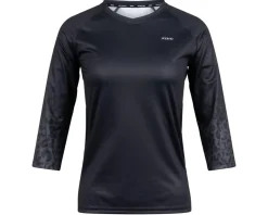 ZOIC Women's Harper 3/4 Sleeve Jersey (Black Cheetah) (S)